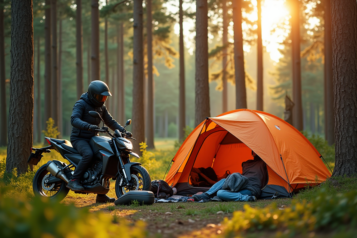 moto camping